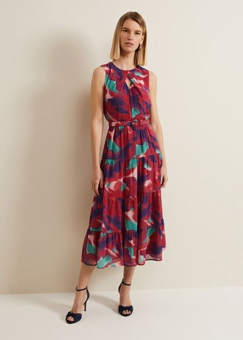 Phase Eight Jolene Floral Dress Multicolor Australia | ZY8260943